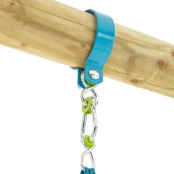 TP Knightswood Double Wooden Swing Set With Giant Nest Swing