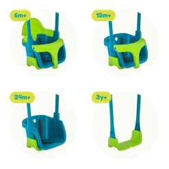 TP Knightswood Double Wooden Swing Set With Rapide & Quadpod swing seats - PEFC Certified