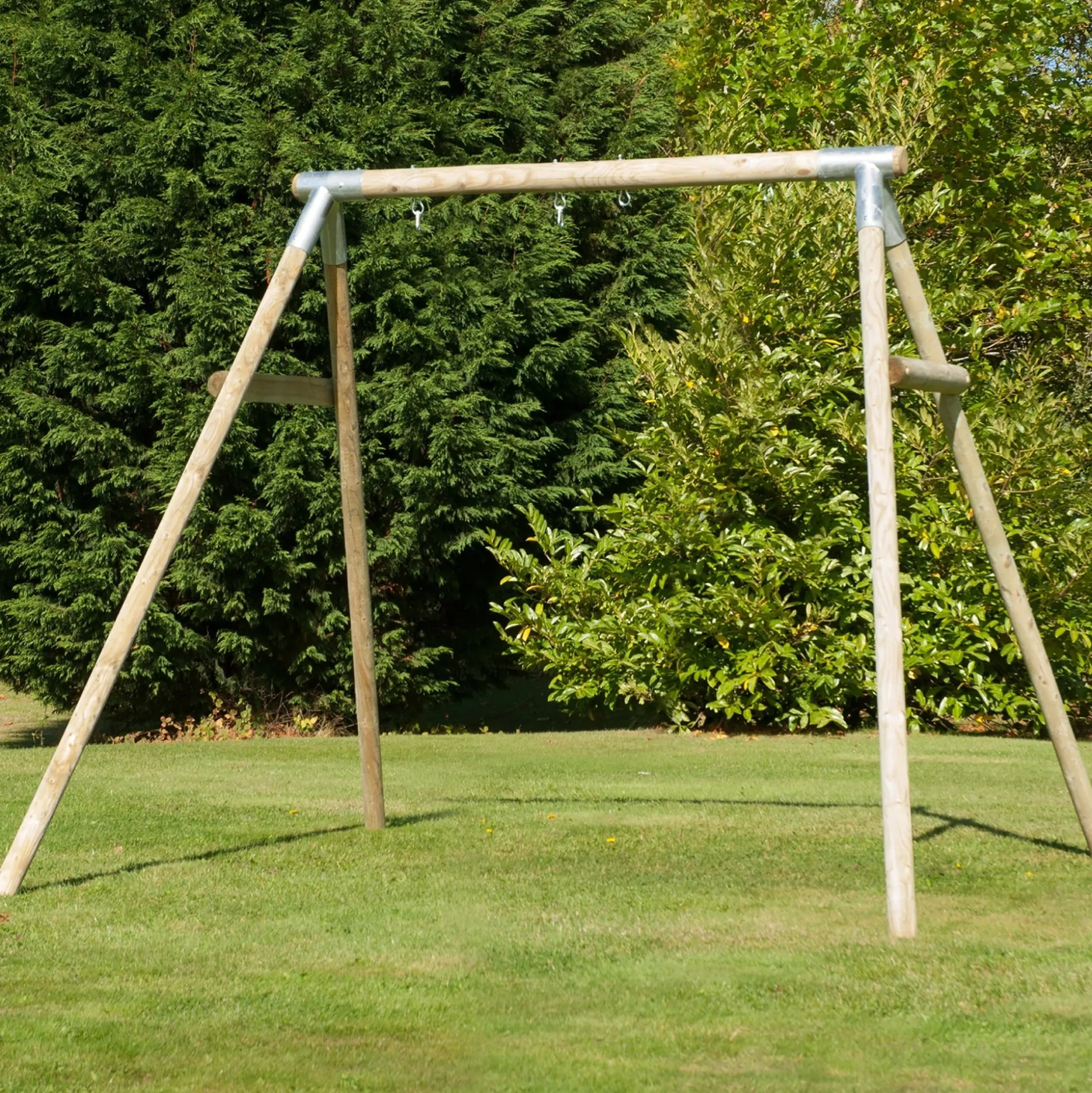 TP Knightswood Double Wooden Swing Frame