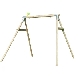TP Knightswood Double Wooden Swing Frame