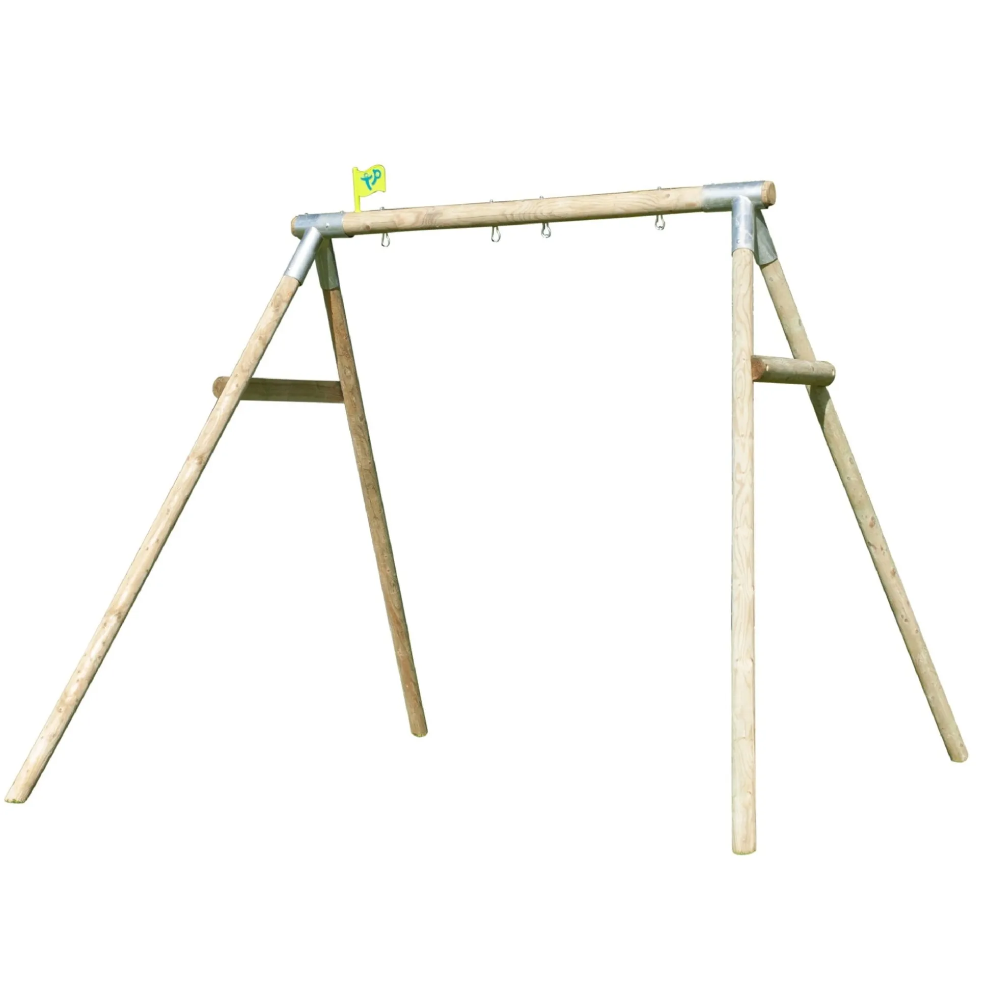 TP Knightswood Double Wooden Swing Frame