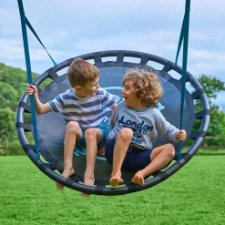 TP Knightswood Triple Wooden Swing Set With Giant Nest Swing - PEFC Certified