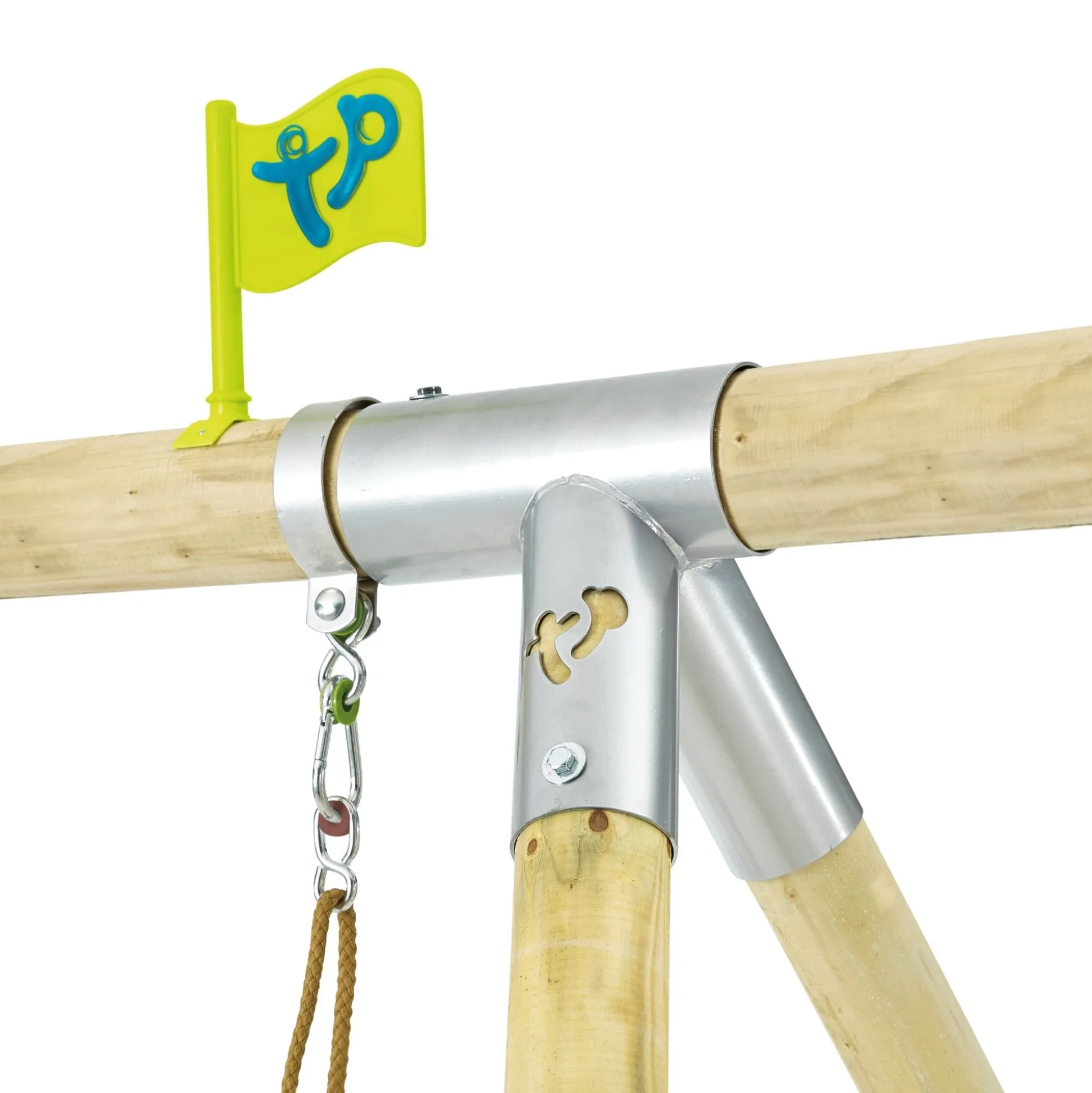 TP Knightswood Wooden Double & Deck Swing Frame with Extension