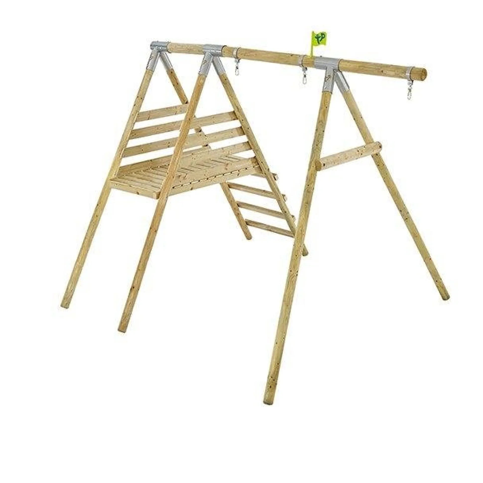 TP Knightswood Wooden Single & Deck Swing Frame