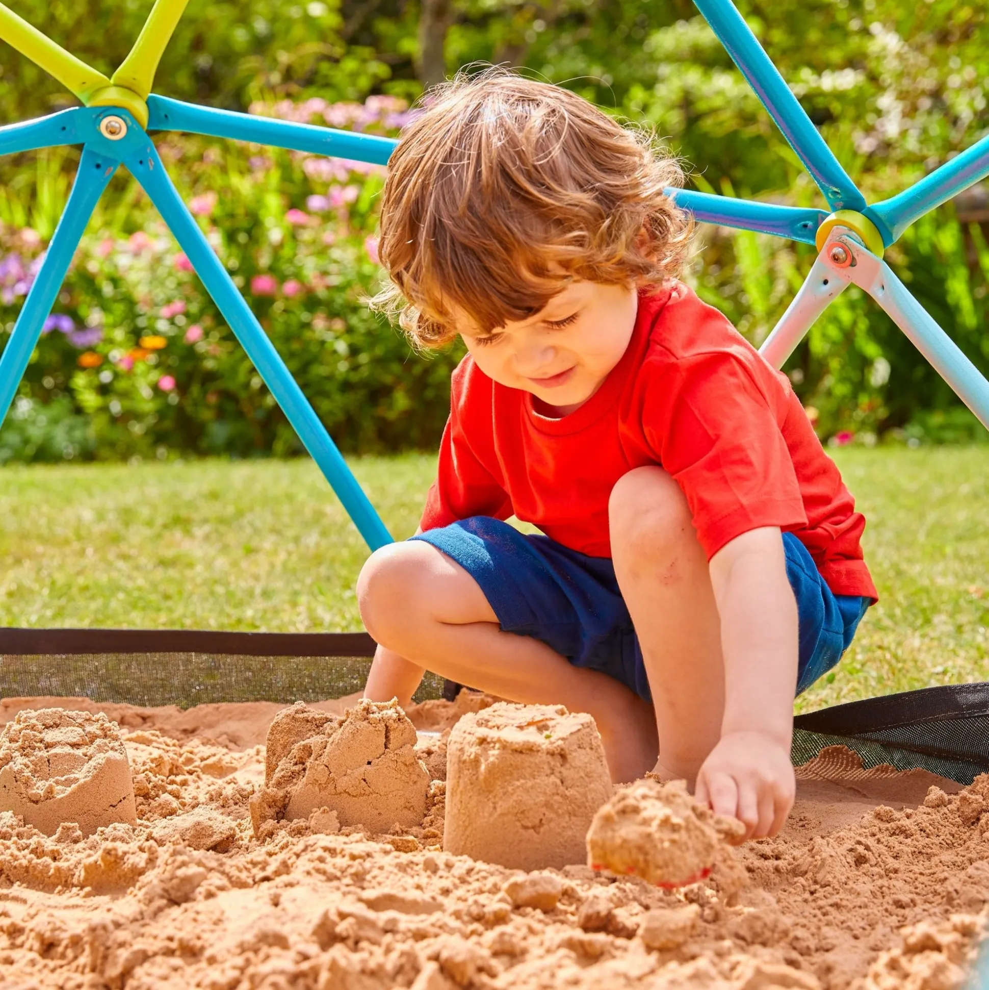 TP 1.9m Metal Climbing Dome & Sandpit
