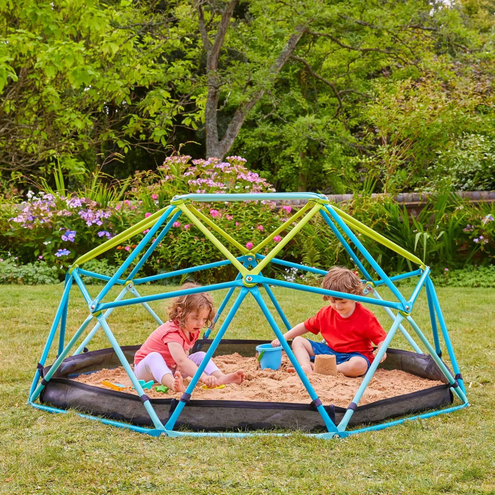 TP 1.9m Metal Climbing Dome & Sandpit
