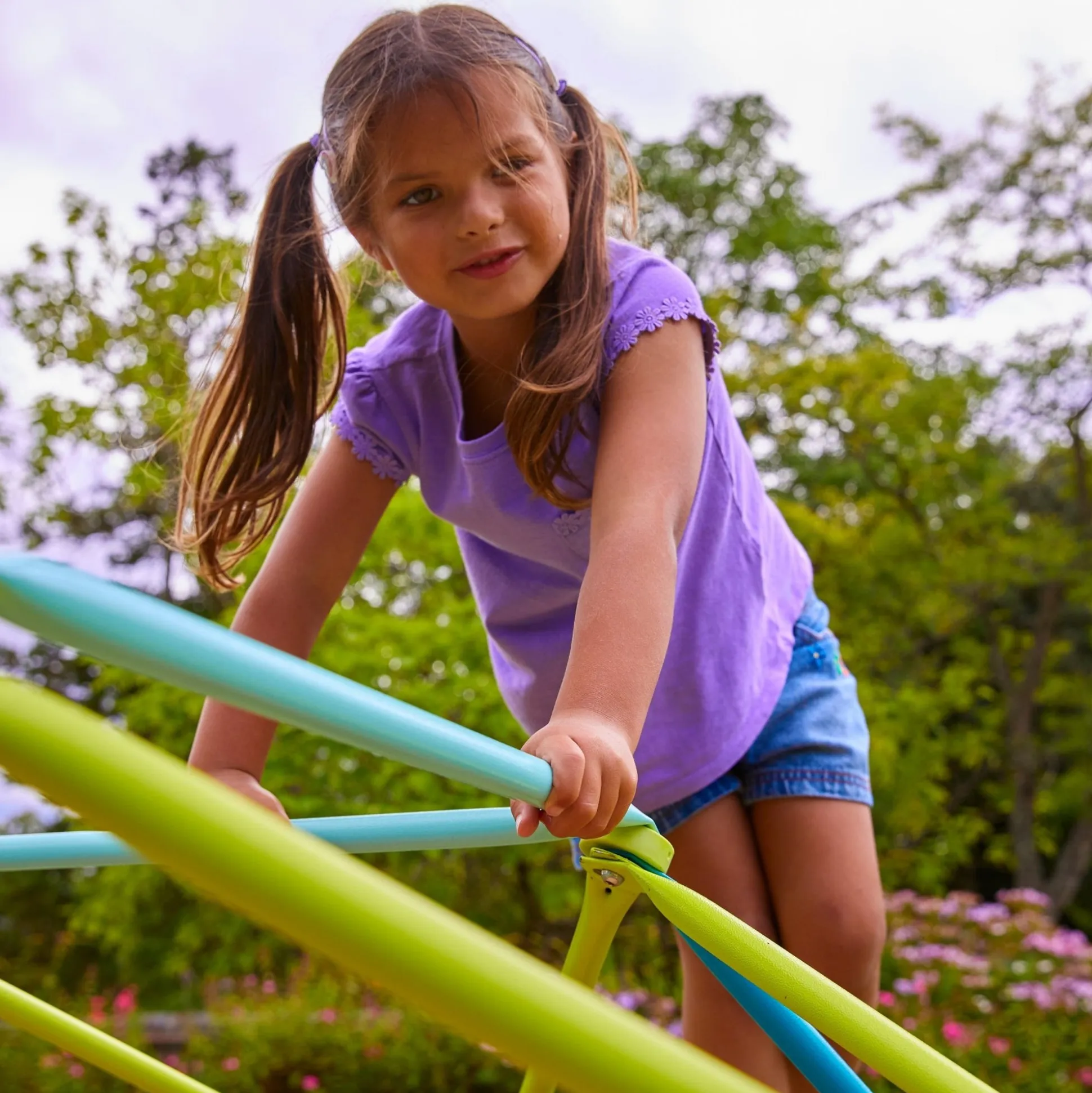 TP 1.9m Metal Climbing Dome & Sandpit