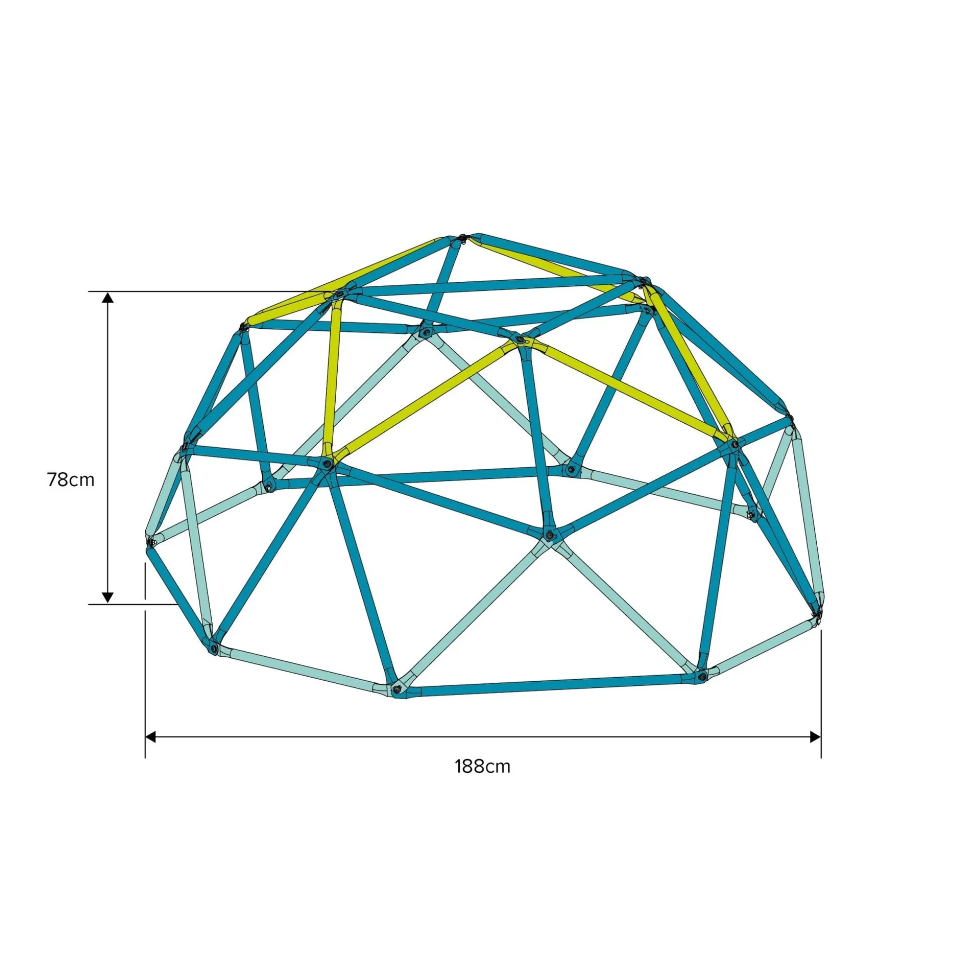TP 1.9m Metal Climbing Dome & Sandpit