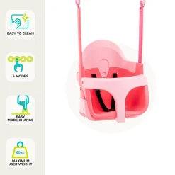 TP Quadpod® Pink Baby Swing Seat