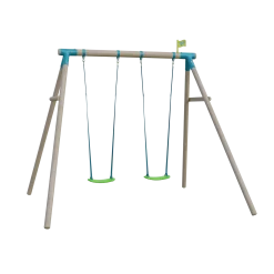 TP Sherwood Wooden Double Swing Set - PEFC certified