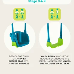 TP Sherwood Wooden Double Swing Set with Rapide Seat & Quadpod - PEFC certified
