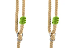 TP Sherwood Wooden Double Swing Set with 2 Roped Rapide Seats - PEFC certified