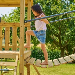 TP Skywood Three Tower Climbing Frame Play Set - FSC® certified