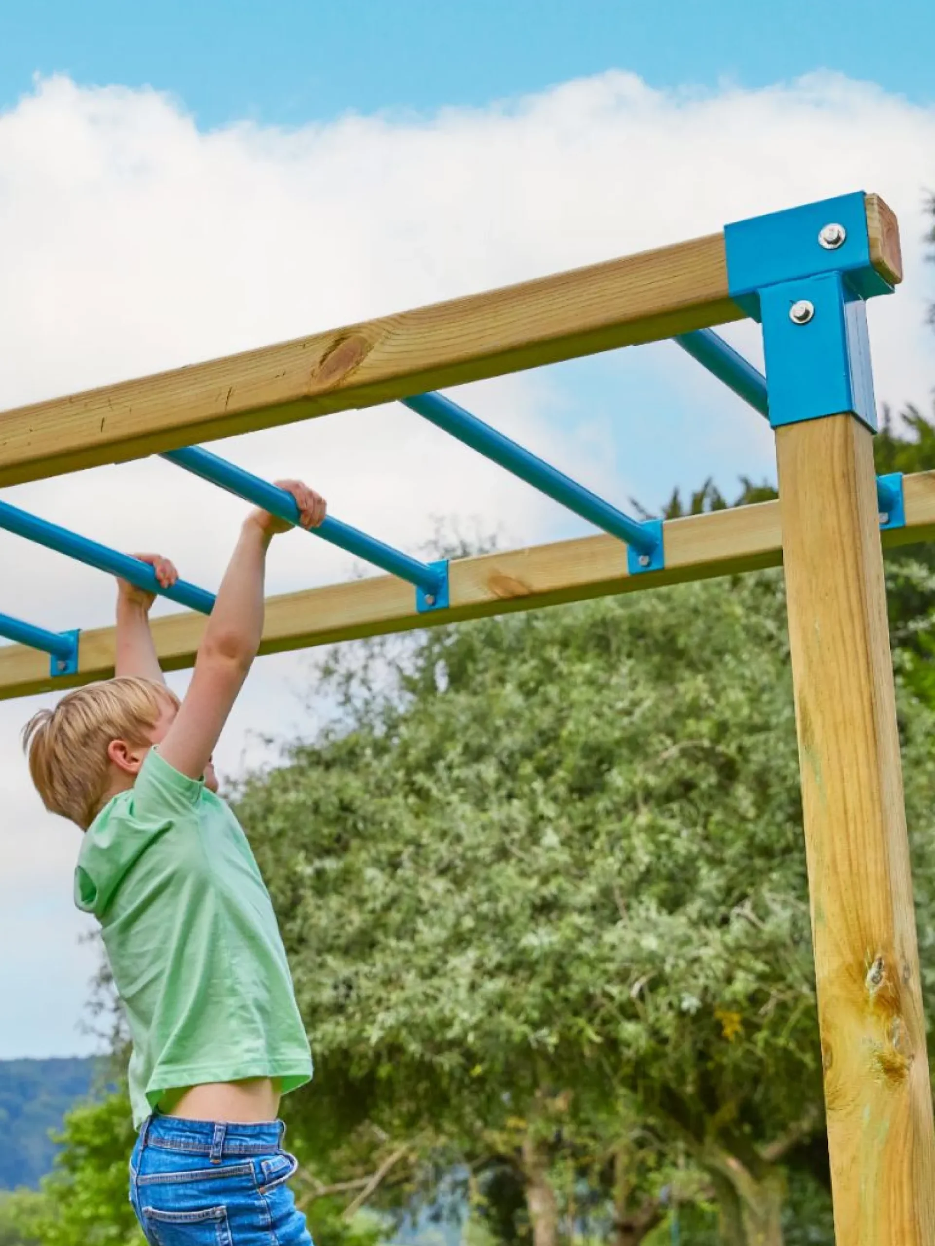 TP Skywood Three Tower Climbing Frame Play Set - FSC® certified