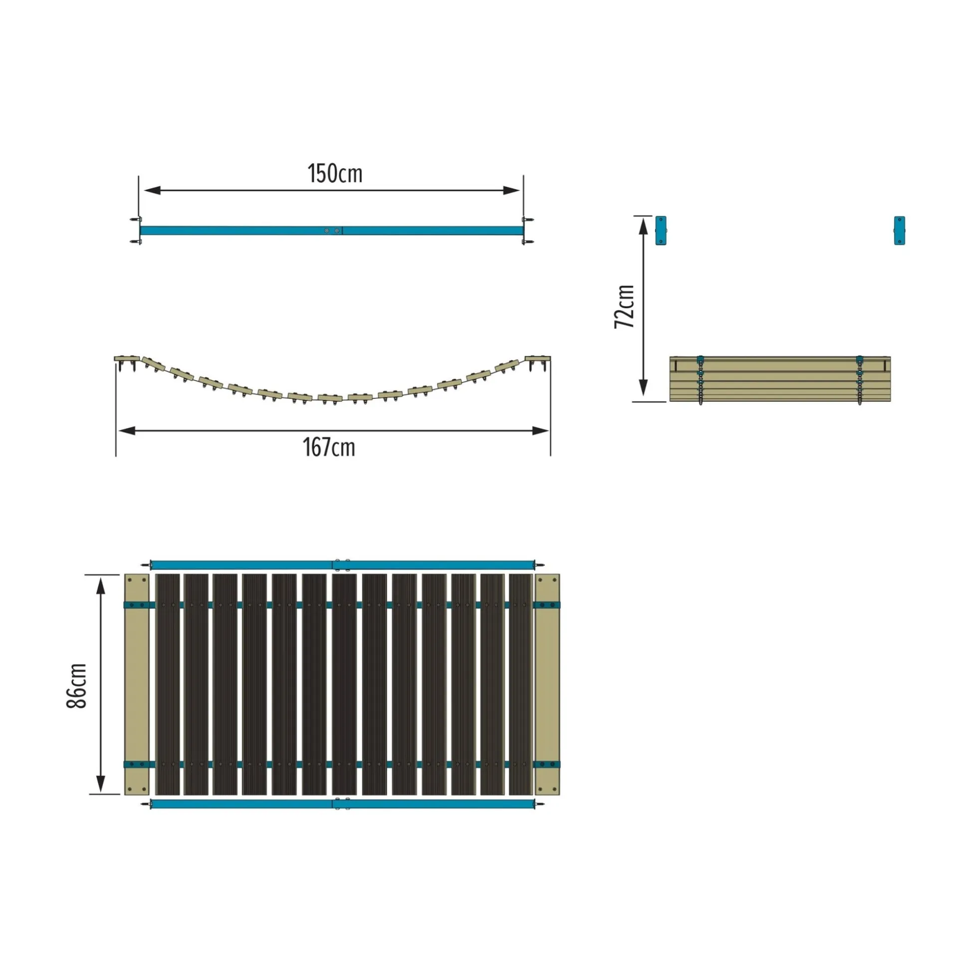 TP Skywood Wooden Clatter Bridge - FSC® certified