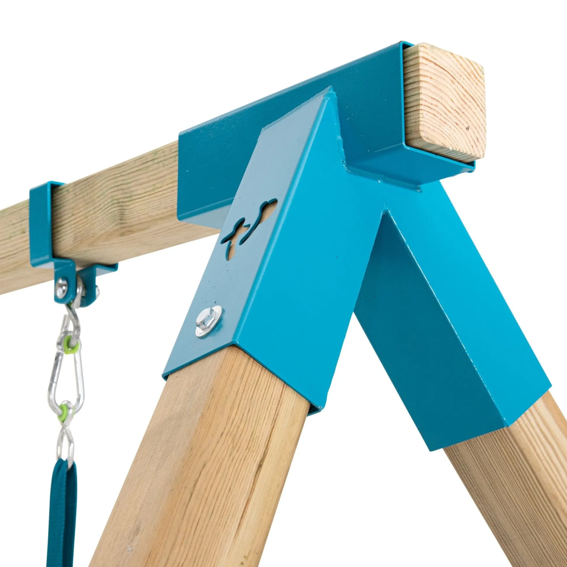 TP Skywood Wooden Lookout Tower with Superwavy Slide & Double Swing Arm - FSC® certified