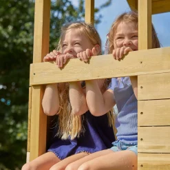TP Treehouse Wooden Play Tower with Wavy Slide & Bluey Quadpod - FSC® certified