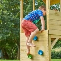 TP Treehouse Wooden Play Tower Climbing Wall - FSC® certified