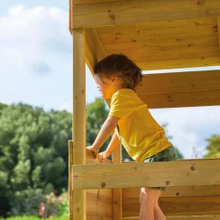 TP Treetops Wooden Tower Playhouse with Toy Box - FSC® certified