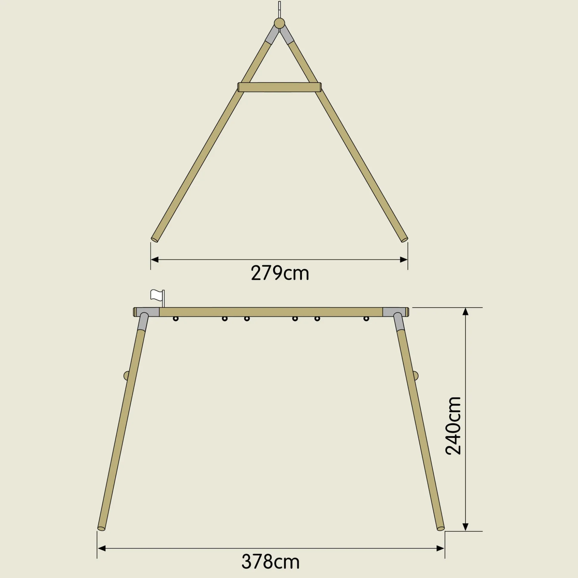 TP Triple Knightswood Swing Frame