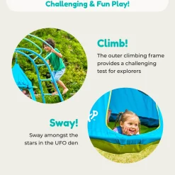 TP UFO Den & Climbing Frame Blue Edition