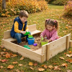 TP Wooden Lidded Sandpit - FSC® certified