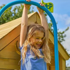 Treehouse Wooden Play Tower, with Wavy Slide & Firemans Pole - FSC® certified